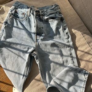 Topshop W26 Sky Blue Jeans